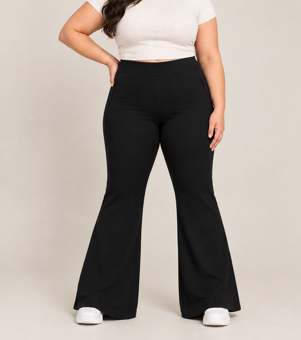 Plus Size Flare Yoga Pants